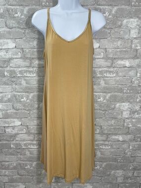 Gudrun Sjoden Simple Mustard Slip Dress